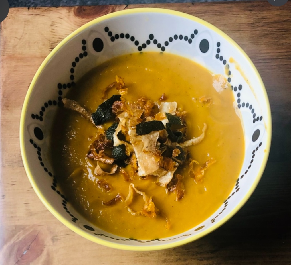 Sweet potato and coconut soup