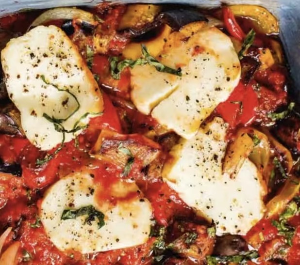 Halloumi ratatouille