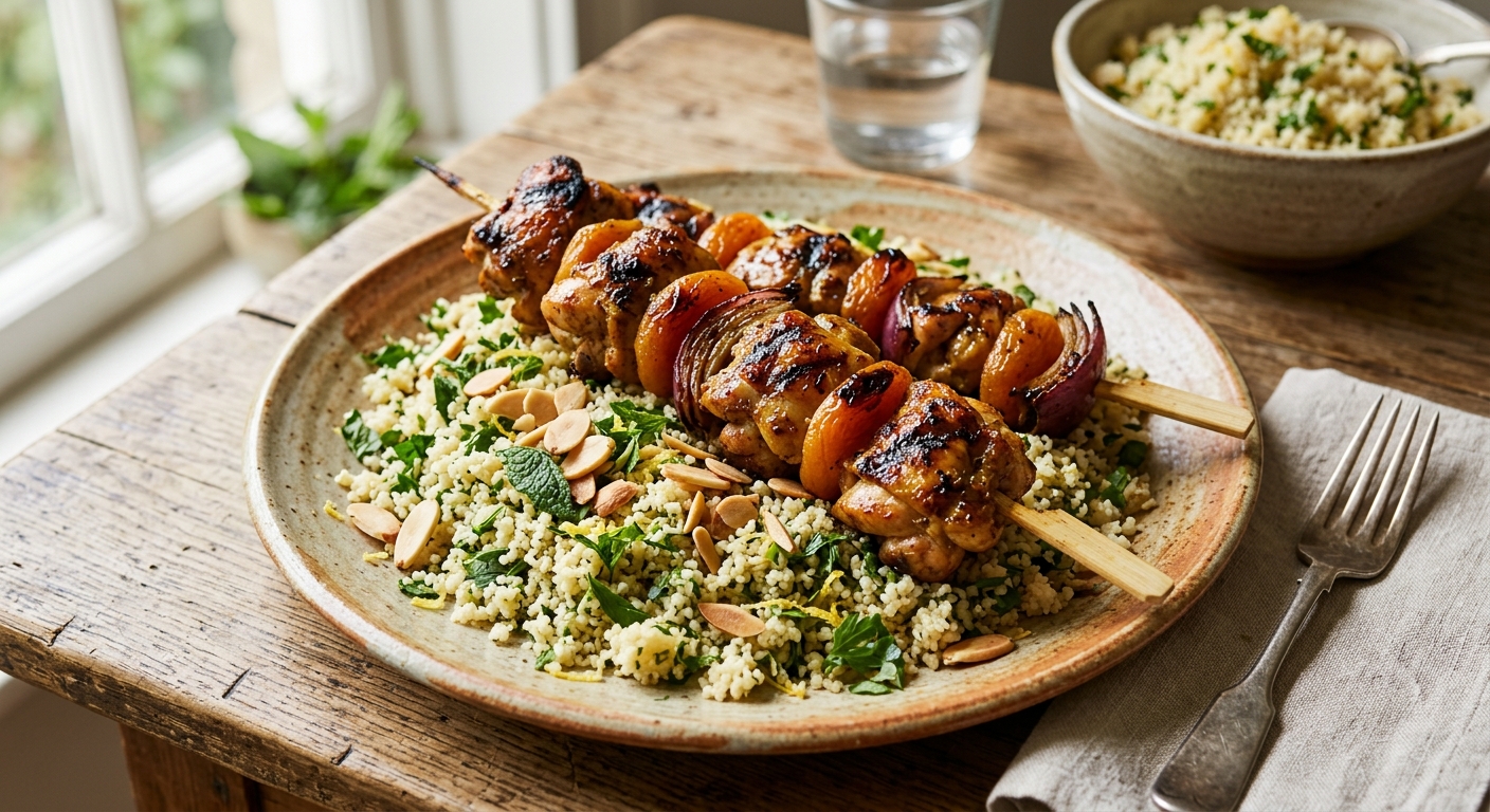 Apricot Chicken Skewers