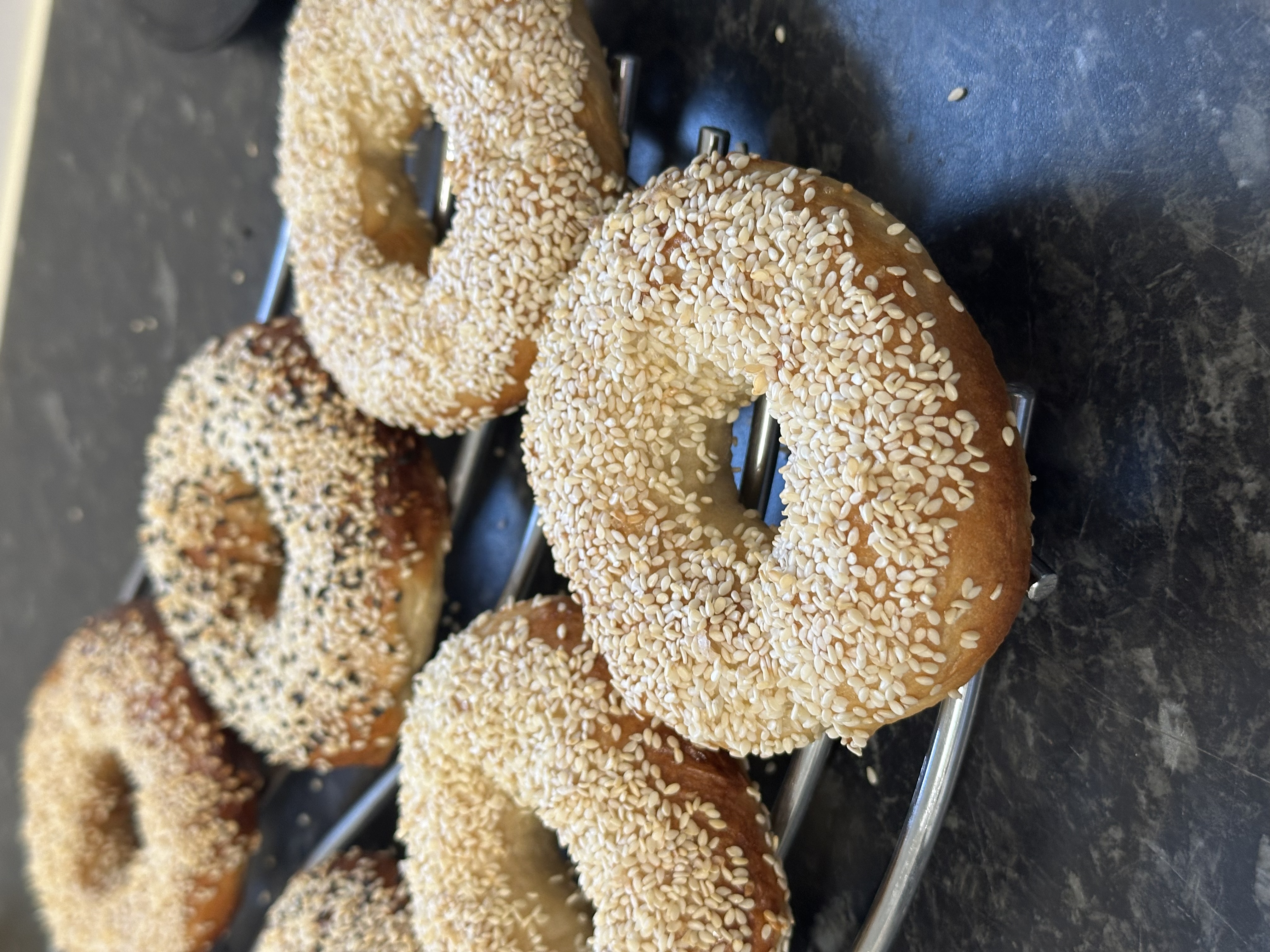 Homemade Sesame Seed Bagels