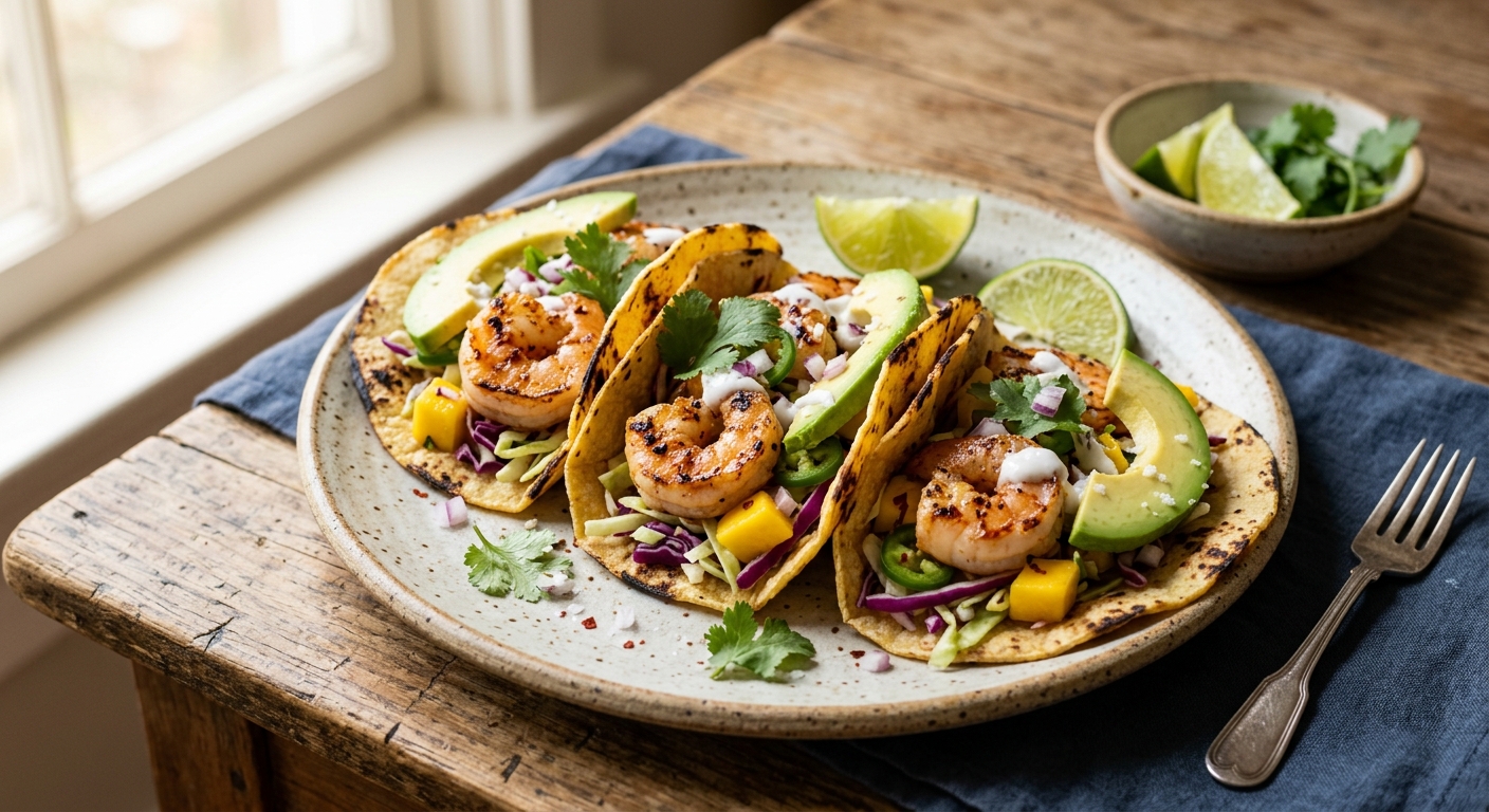 Coconut Lime Shrimp Tacos