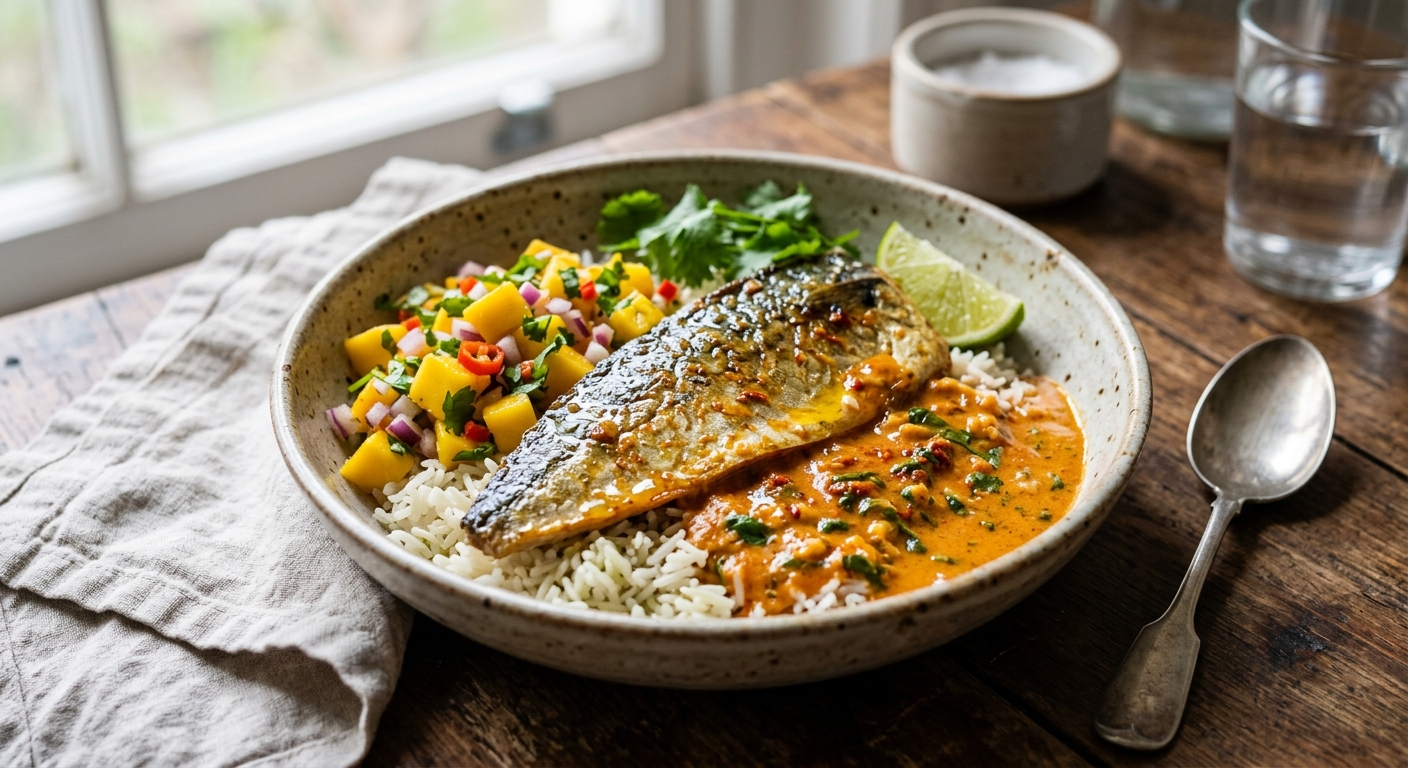 Coconut Mackerel Bowls