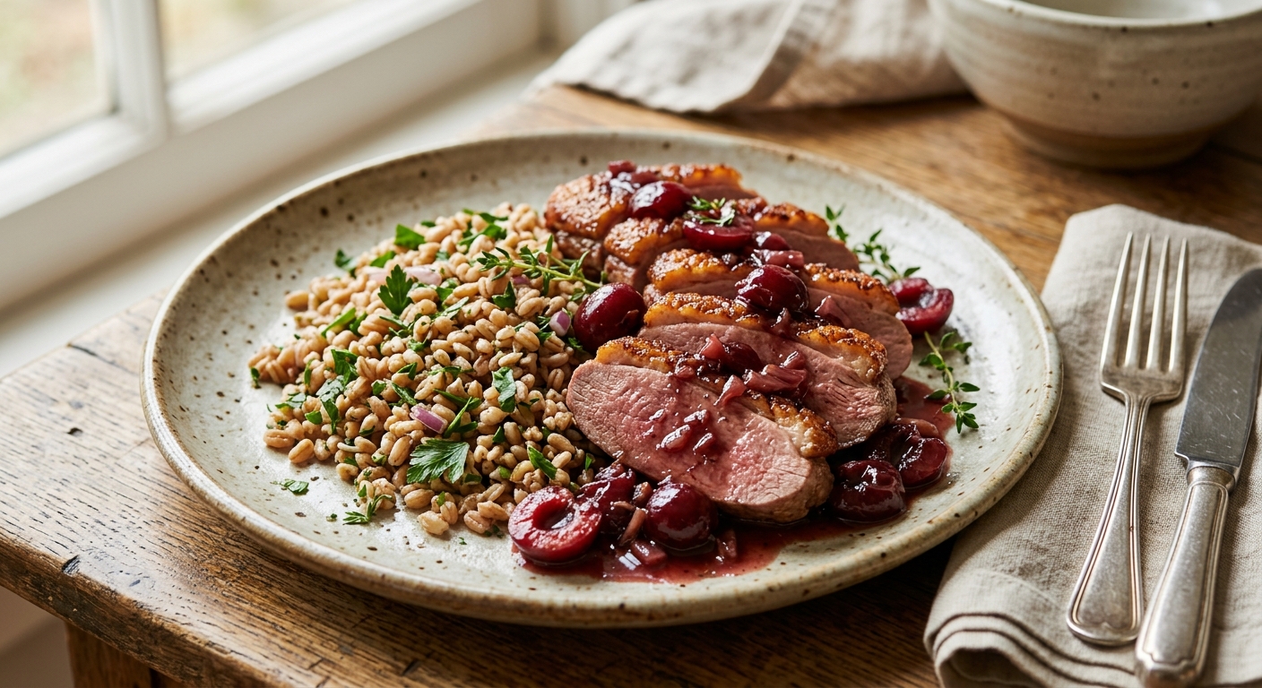 Duck Breast Cherry Glaze