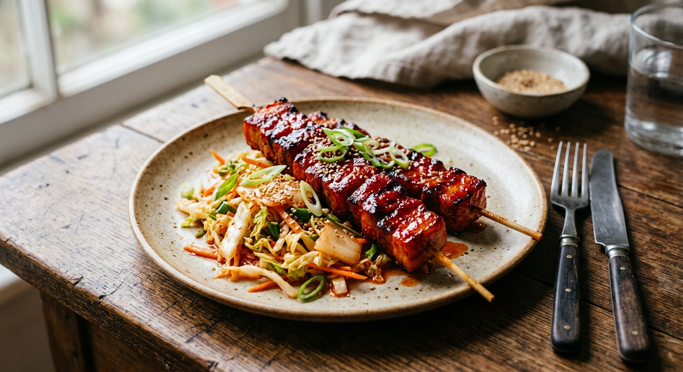 Gochujang Pork Skewers