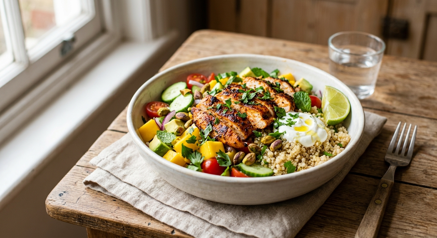 Harissa Chicken Quinoa Salad
