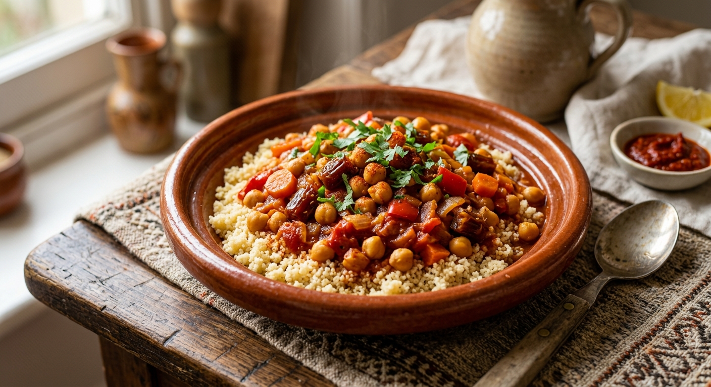 Harissa Chickpea Tagine