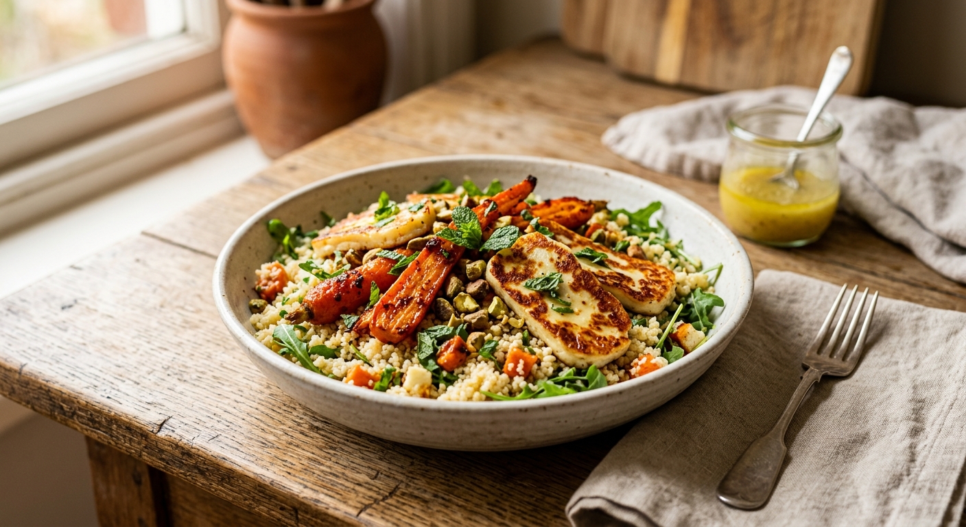 Harissa Halloumi Salad