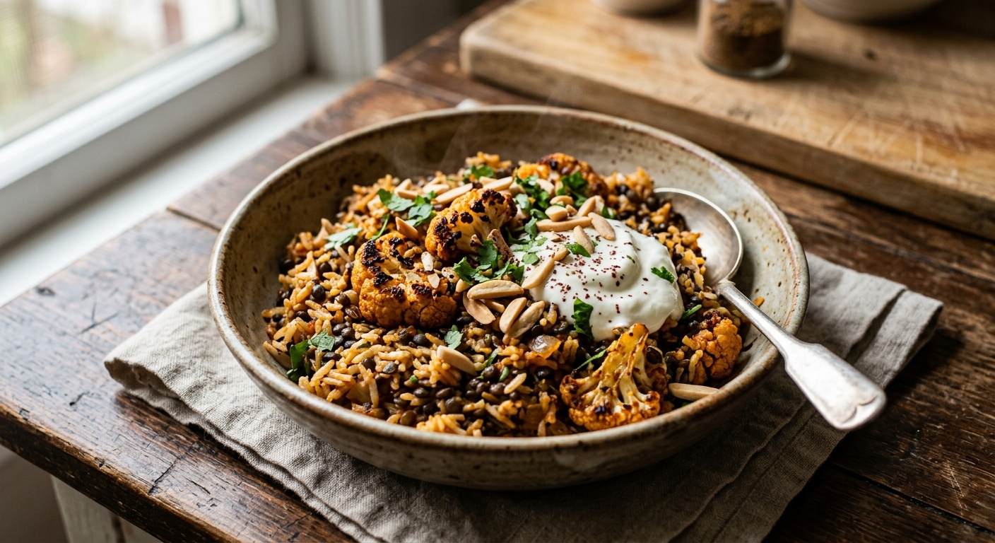 Harissa Lentil Pilaf