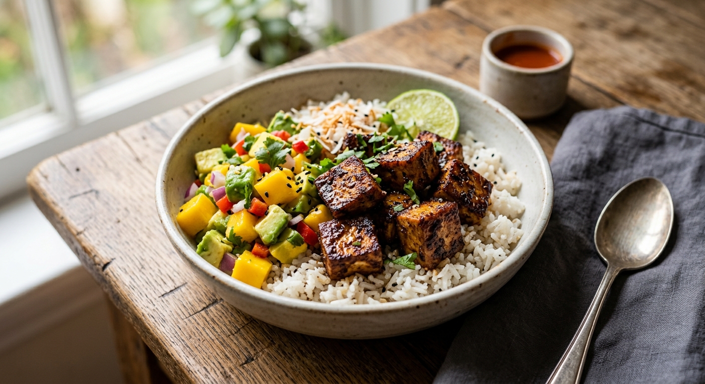 Jerk Tofu Power Bowl