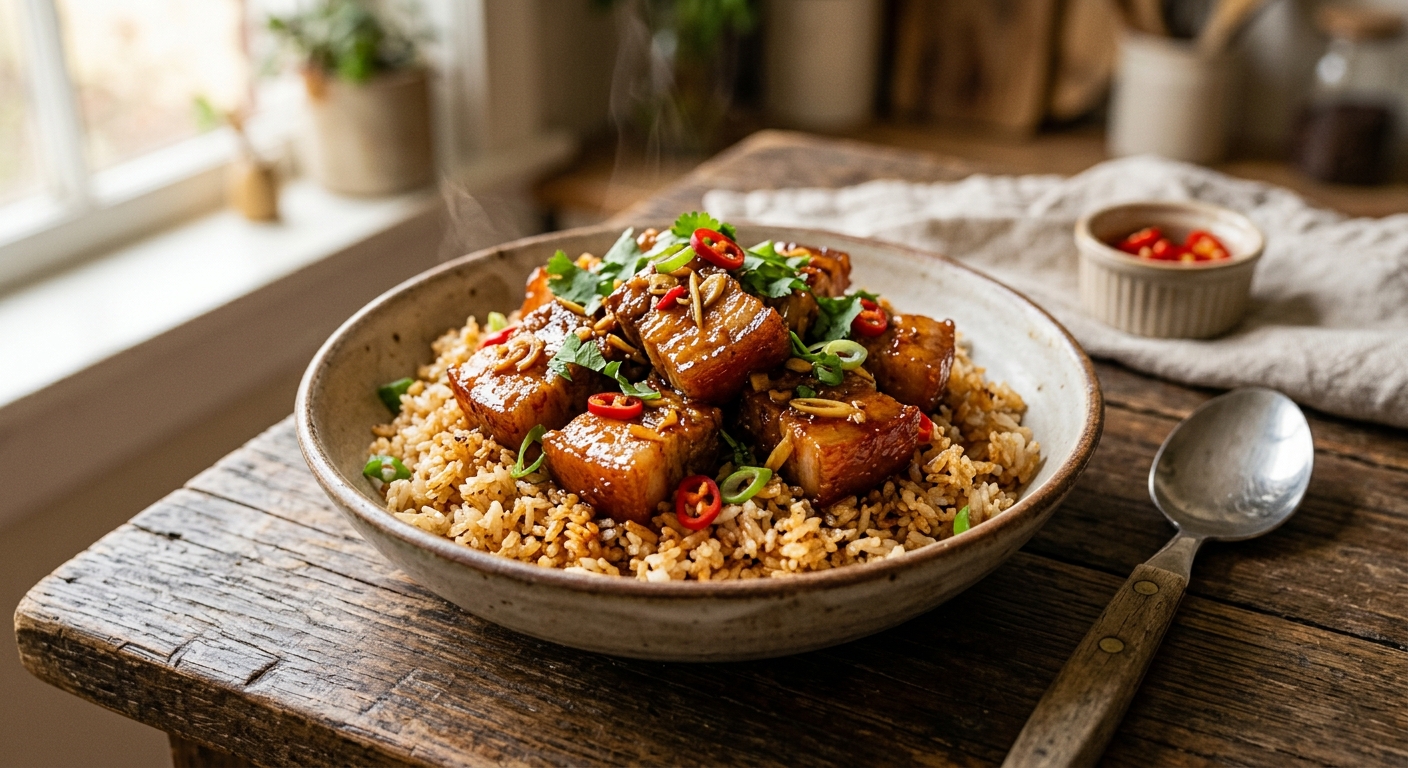 Lemongrass Pork Belly Rice