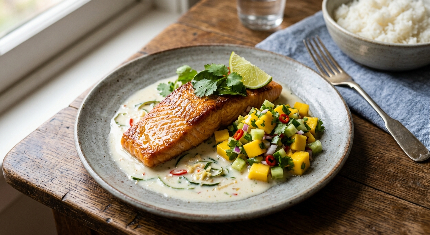 Lime Leaf Coconut Salmon