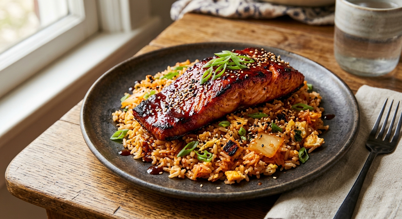 Maple Gochujang Salmon