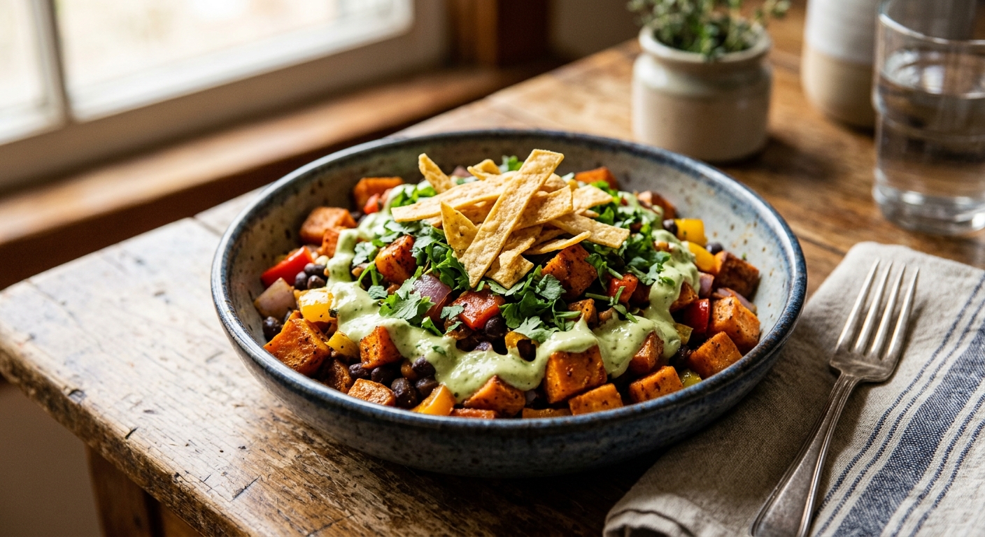 Sweet Potato Enchilada Bowl