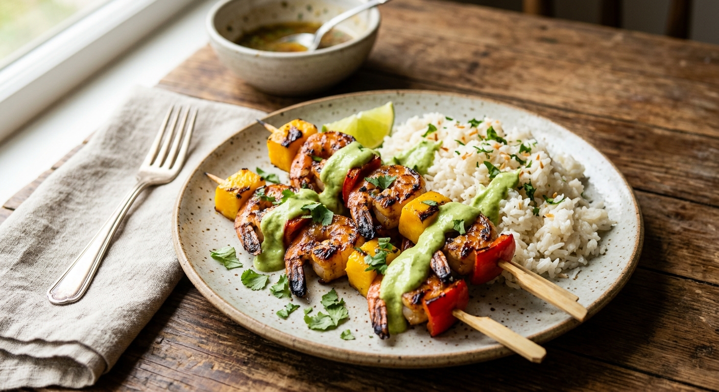 Tropical Shrimp Skewers