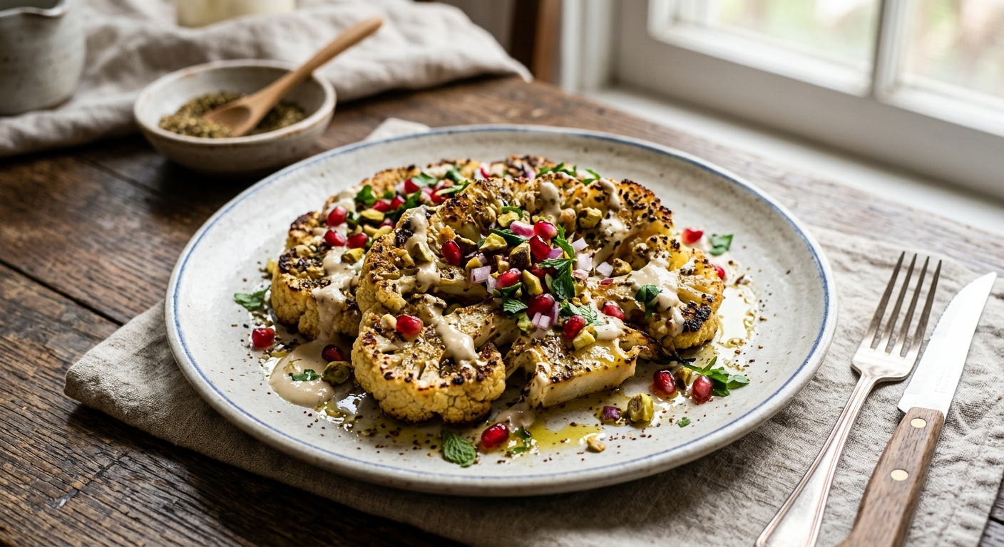 Za'atar Roasted Cauliflower